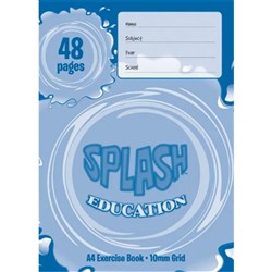 Splash A4 Grid Book 10mm 48 Page