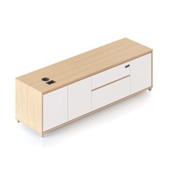 Rapidline Executive Boost+ And Halo+ RHS Cabinet Only 1800W x 500D x 520mmH Oak And White