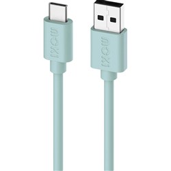 Moki USB-A To USB-C SynCharge Cable 1 Metre Pastel Green