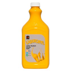 LIQUICRYL JUNIOR STUDENT ACRYLIC PAINT 2L WARM YELLOW
