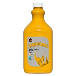 LIQUICRYL JUNIOR STUDENT ACRYLIC PAINT 2L YELLOW OCHRE