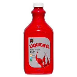 LIQUICRYL JUNIOR STUDENT ACRYLIC PAINT 2L CRIMSON