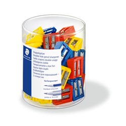 SHARPENER BARREL 2 HOLE TUB50 ASST COLOURS