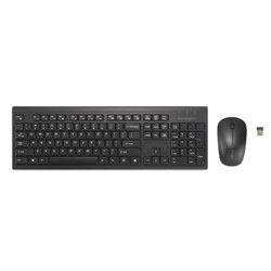 Kensington KM270 EQ Wireless Keyboard And Mouse Set Rechargeable Black