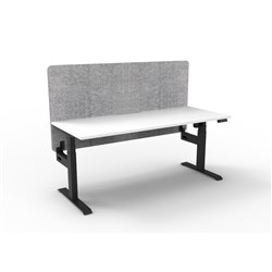 Rapidline Boost Light Single Sided Workstation Grey Eco Screen 1200W x 620-1270mmH W/B
