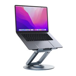 Mbeat Stage S9 Rotating Laptop Stand + Telescopic Height Adjustment 10-17 Inch Grey