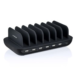Mbeat Gorilla Power 7 Port USB And USB-C Charging Station 60W Black