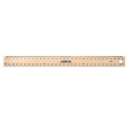 RULER 30CM UNPOLISHED  WOODEN