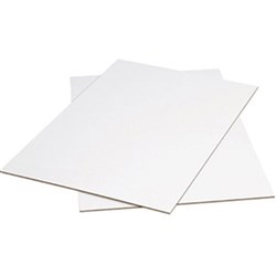 QUILL PASTEBOARD ACID FREE 510x635mm 4 Sheet 250gsm Pack 100 White