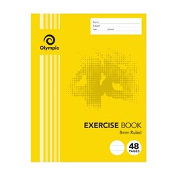 OLYMPIC STRIPE STAPLED EXERCISE BOOK 48PG