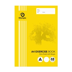 EXERCISE BOOK 48PG A4 8MM OLY OLYMPIC