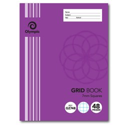 Olympic G2748 Grid Book 225 x 175mm 7mm Grid 48 Page Page