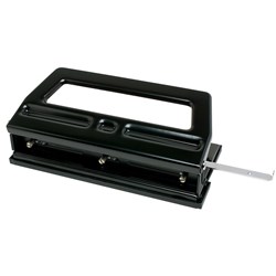 Rexel Gladiator 3 Hole Punch Heavy Duty Adjustable 40 Sheet Capacity Black