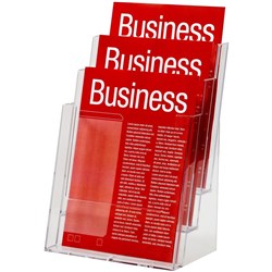 Esselte Brochure Holders A4 3 Tier Free Standing