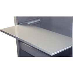 Steelco Aisle Saver Pull Out Reference Shelf 1200W White Satin