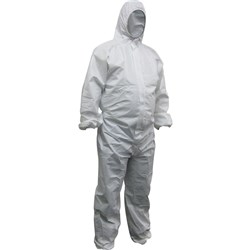 Maxisafe Disposable Coveralls Polypropylene Extra Large White