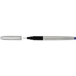 Artline Signature Silver Fineliner Pen 0.4mm Blue