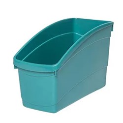 ELIZABETH RICHARDS PLASTIC BOOK AND STORAGE TUB TURQUOISE 0