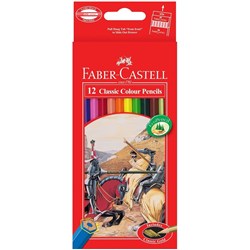 FABER-CASTELL CLASSIC PENCILS Coloured Assorted 12s